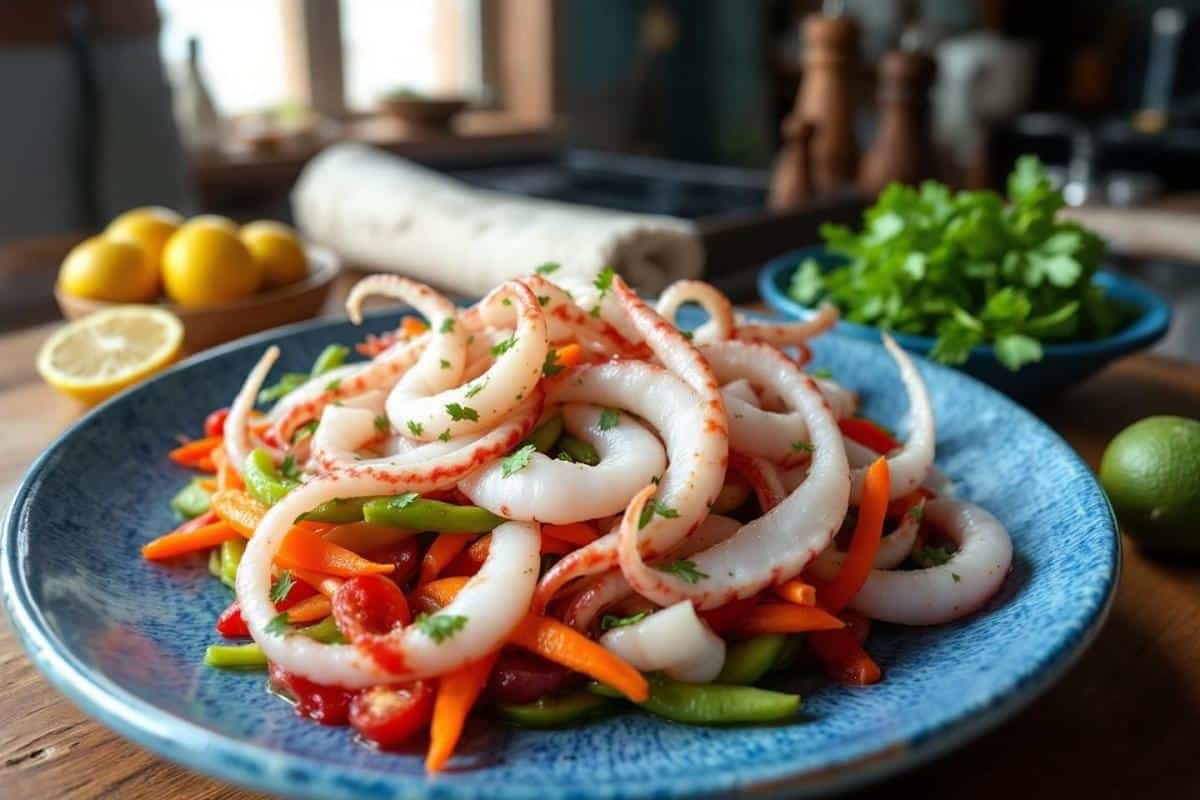 Quels légumes avec des encornets ?