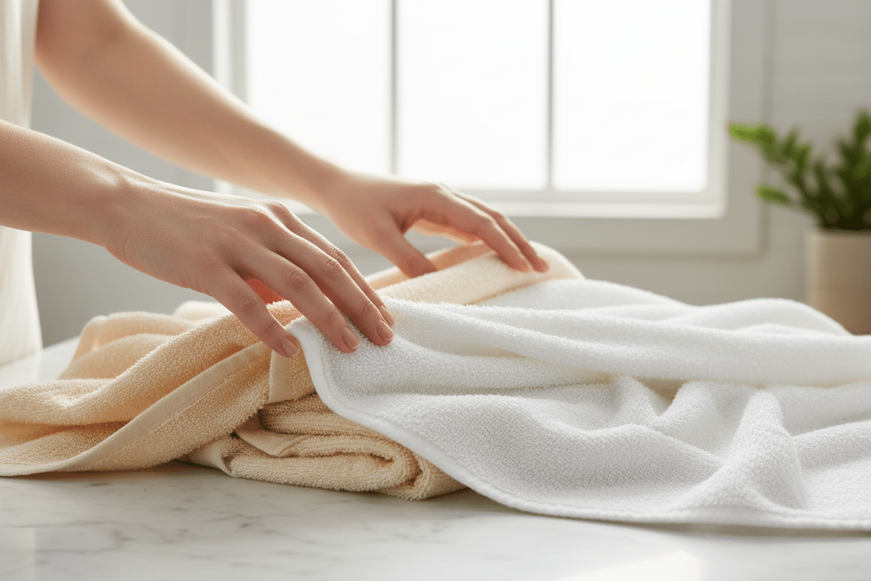 Si ce linge de bain est rêche comme du carton, cette astuce de lavage le rend aussi doux qu’à l’hôtel 5 étoiles